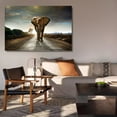 thumbnail image 6 of Single Walking Elephant Canvas Poster Bedroom Decor Sports Landscape Office Room Decor Gift,Frame-style,08x12inch(20x30cm), 6 of 8