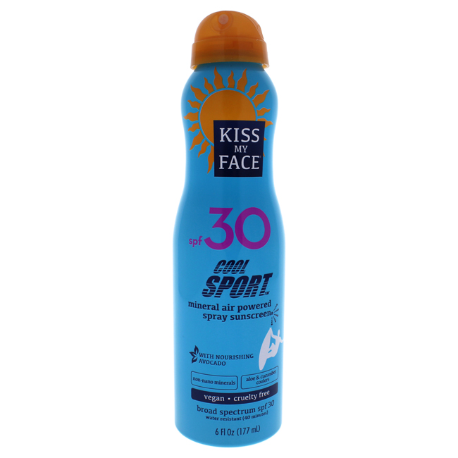 Cool Sport Mineral Air Powered Spray Sunscreen SPF 30 by Kiss My Face