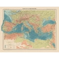 thumbnail image 3 of Schrader 14x12 Black Modern Framed Museum Art Print Titled - Mediterranean Basin Europe - Schrader 1908, 3 of 5