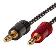 thumbnail image 2 of Affinity Premium 14AWG Braided Speaker Wire with Gold Plated Banana Plug Connectors_ 6ft, 2 of 5