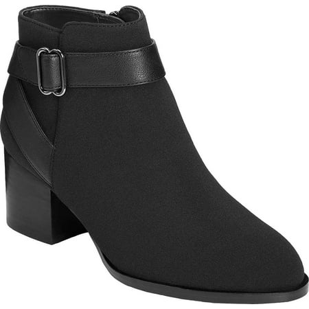 

Women s Aerosoles Platinum Maggie Ankle Bootie Black Fabric 8.5 M