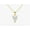 Yellow, variant on Certified 2 Carat Brilliant Round Cut D/VVS1 Natural Moissanite Solitaire Pendant With 18" Chain 14K White Gold Plated Silver