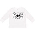 thumbnail image 3 of Inktastic Fun Skull and Crossbones Boys or Girls Long Sleeve Toddler T-Shirt, 3 of 5