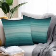thumbnail image 3 of Outdoor Pillow Cover Ombre Green Stripes Set of 2 Waterproof Throw Pillowcases Watercolor Modern Art Decorative Patio Furniture Pillows for Couch Garden Indoor & Outdoor Use, 3 of 9
