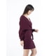 thumbnail image 2 of Vestido tejido manga amplia color Vino AMAD Casual para mujer Talla M, 2 of 3