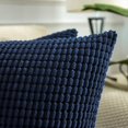 thumbnail image 4 of Soft Corduroy Corn Kernel Pillowcase 20*20 Inches Smoky Blue, 4 of 5