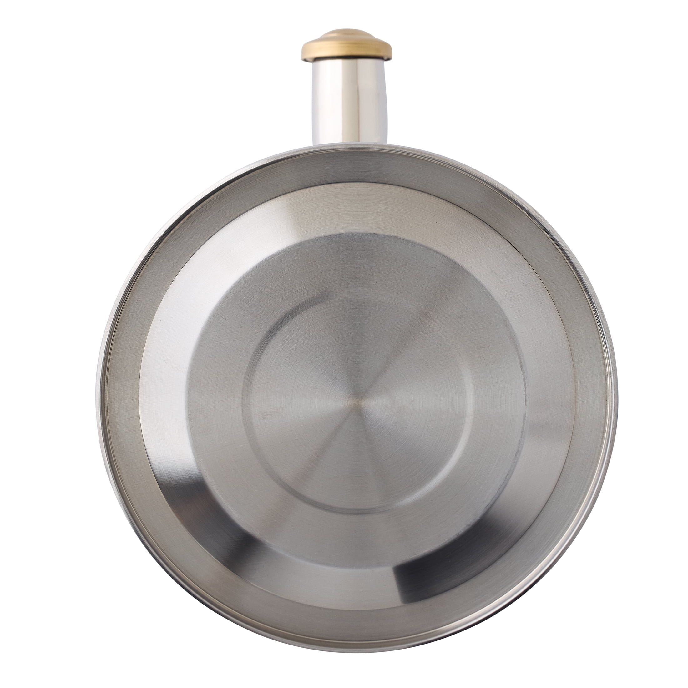 Better Homes & Gardens 1.8-Quart Stainless Steel Whistling Tea Kettle, Gold Accents