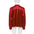 thumbnail image 4 of vastwit Kids Boys Praise Dance Shirt Satin Pullover Top Long Sleeve Church Liturgical Worship Dancewear Red 12, 4 of 7