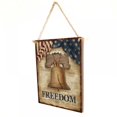 thumbnail image 4 of 4th of July Independence Day Wooden Plaque Sign Rectangle Crafts Decoration, Universal Household Signs for Front Door Home Kitchen Porch Wall, 10.24*7.09 Inch, 4 of 6