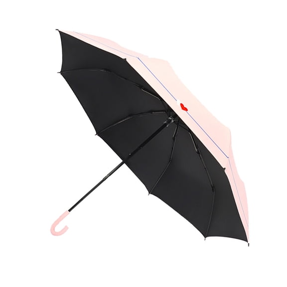 HOOWIFFY Compact Pink Uv Umbrella Lightweight for Travel and Sun Protection