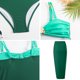 thumbnail image 5 of Trajes de baño tankini para mujer Trajes de baño de dos piezas con tirantes ajustables y hebilla de metal en bloques de color para mujer Trajes de baño para mujer Trajes de baño tankini para mujer, 5 of 5