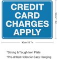 thumbnail image 2 of Aluminum Sign Vintage Aluminum Poster Credit Card Charges Apply 12”X16” Metal Signs Aluminum Sign Pre-Drilled Holes For Easy Mounting Indoor Or Outdoor Use For Fence Door Or Gate, 2 of 4