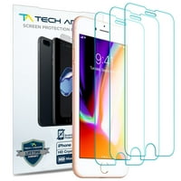 Tech Armor Apple iPhone 7 Plus, iPhone 8 Plus (5.5-inch) HD Clear film Screen Protector [3-Pack]