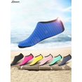 thumbnail image 5 of Spencer Men Women Barefoot Water Skin Shoes Quick-Dry Aqua Strip Bench Socks Slip-on for Swim Surf Yoga Outdoor Exercise "L,Bluw", 5 of 10
