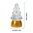 thumbnail image 4 of Christmas Tree Decorations,Christmas Tree Crystal Ball Music Box - Snow Globe Light Gift Night Light Ornament, 4 of 5