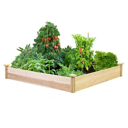 Greenes Value Cedar Raised Garden Bed 4' x 4' x 7