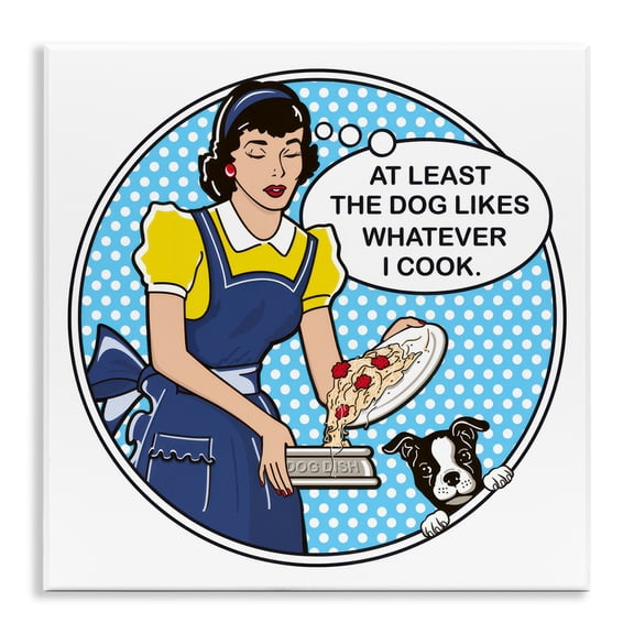 Stupell Industries Funny Vintage Dog Phrase Animals Painting Unframed Art Print Wall Art, 12 x 12