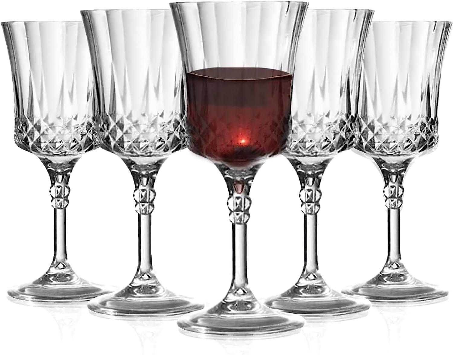 Plastic Wine Glasses 48 Pcs 11 oz Unbreakable Wine Glass Disposable