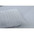 thumbnail image 6 of Herring Bone Ivory and Navy Cotton Queen Quilt Set, 6 of 7