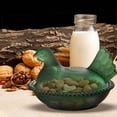 thumbnail image 4 of Rustic Glass Hen Candy Tray with Lid, Farmhouse Style Serving Dish for Snacks and Treats, Charming Gift for Kitchen and Dining Room Decor, 4 of 7