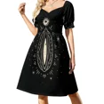 thumbnail image 1 of Vestido sin mangas Planet Vulva (Vagina abstracta) vestido femenino vestido de verano para mujer, 1 of 6
