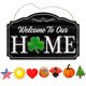 thumbnail image 1 of Bienvenida De Temporada Con Iconos Intercambiables Colgador De Puerta De Madera Rústica Para Decoración De Casa De Campo Moyic HA042638-01, 1 of 6