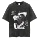 thumbnail image 3 of Camisetas Vintage de algodón lavado con ácido para hombres y mujeres, Tops de manga corta, camisetas gráficas de Anime, camisetas holgadas informales de gran tamaño de verano, 3 of 5