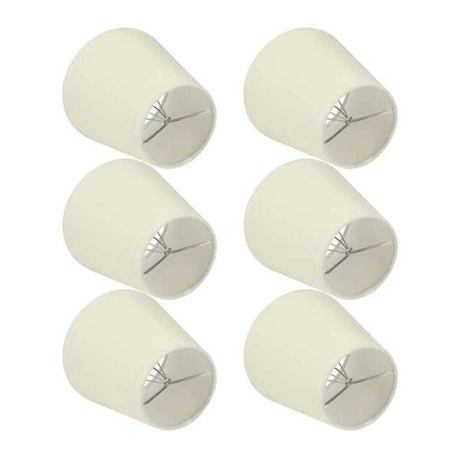 Fabric Lampshade,6PCS CreamColoured Fabric Cloth Wall Lamp Shade Chandelier Lampshade Smart Functionality