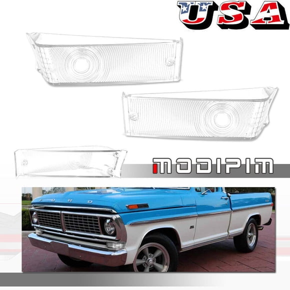 Suitable for Ford F-100 F100 turn signal light transparent lens set left and right 1970-1971-1972-