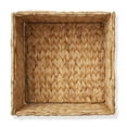 thumbnail image 6 of Casafield 10.5" x 10.5" Water Hyacinth Storage Baskets, Natural - Set of 4 Collapsible Cube Organizers, Woven Bins for Bathroom, Bedroom, Laundry, Pantry, Shelves, 6 of 7