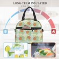 thumbnail image 4 of Disketp Tropical Flowers Lonchera Térmica para Mujer y Hombre, Bolsa de Almuerzo Reutilizable e Impermeable para Trabajo, Viajes y Picnic, 4 of 7