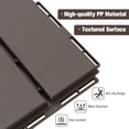 thumbnail image 4 of Outsunny Interlocking Deck Tiles PP Outdoor Flooring Set of 9, Brown, 4 of 10