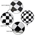 thumbnail image 3 of 10pcs 18inch Racing Car Balloon Checkerboard Mylar Balloon Foil Balloon Black White Checkered Helium Balloon, 3 of 5