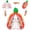Rainbow Bunny 10inch, variant on Kawaii Squishy Cute Easter Bunny Plush Turn Into Rabbit Fruit Doll Carrot Strawberry Pillow, Plushies Funny Bunny Toy for Baby
