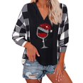 thumbnail image 5 of Sudadera con Capucha ANGGREK Navidad Cuello en V Manga Larga, 5 of 5