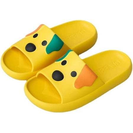 

PIKADINGNIS Little Dog Women Mens Slippers EVA Open Toe Bath Shower Slipper Quick Drying Non-Slip Soft Pool Gym House Slipper for Indoor & Outdoor