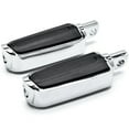 thumbnail image 3 of Krator Motorcycle Front Rear Footpeg Foot Rests Tribal Design Chrome Compatible with Harley-Davidson CVO Style Footpeg Mount, 3 of 4