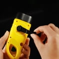 thumbnail image 3 of Hand Crank Solar Rechargeable Flashlight LED Emergency Generator Flashlight with Clip Suitable for Camping Outdoor Mountaineering Backpacking Hiking, 3 of 8
