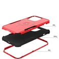 thumbnail image 3 of For Apple iPhone 14 Plus 6.7" Hybrid Heavy Duty Compatible with MagSafe Drop Protective Tough Rugged Slim Shockproof Cover ,Xpm Phone Case [ Red ], 3 of 5