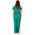 thumbnail image 2 of Ultrasoft Scrubs Womens Premium Junior Fit Adult Female Scrub Sets Teal XS, 2 of 3