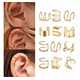 thumbnail image 4 of 36pcs Clip Orejas Aretes Earcuff Trepadores Sin Perforación, 4 of 5