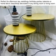 thumbnail image 5 of Suodoka Elegant Gold Metal Cake Stand – 9.8” Round, Rustic European Design, Multi‑Use for Weddings, Birthdays & Tea Parties, 5 of 7