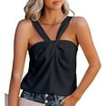 thumbnail image 4 of Chaleco con cuello sin espalda,Camiseta sin mangas con tirantes para mujer, chaleco sin mangas, chaleco de color sólido, funcionalidad de alta precisión, 4 of 7