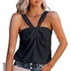 thumbnail image 4 of Top con tirantes,Camiseta sin mangas con tirantes para mujer Camiseta sin mangas para mujer Chaleco de color sólido Máxima comodidad, 4 of 7