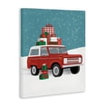 thumbnail image 3 of Stupell Industries Red SUV Christmas Time Canvas Wall Art design by Jilly Jack Designs, 30 x 24, 3 of 7