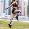 thumbnail image 6 of Lsque crystal Skull flower Pattern Sport Compression Socks for Men & Women 15-20 mmHg Knee High Nurse Pregnant Running Medical and Travel Athletic, 6 of 6