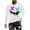 White, variant on Mens Shirts Fashionable Men's Printed Top With Long Sleeved Round Neck And Smiling Face Printed Top/shirt