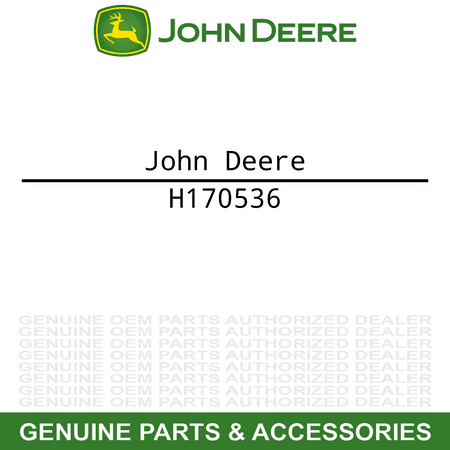 

John Deere H170536 Nut