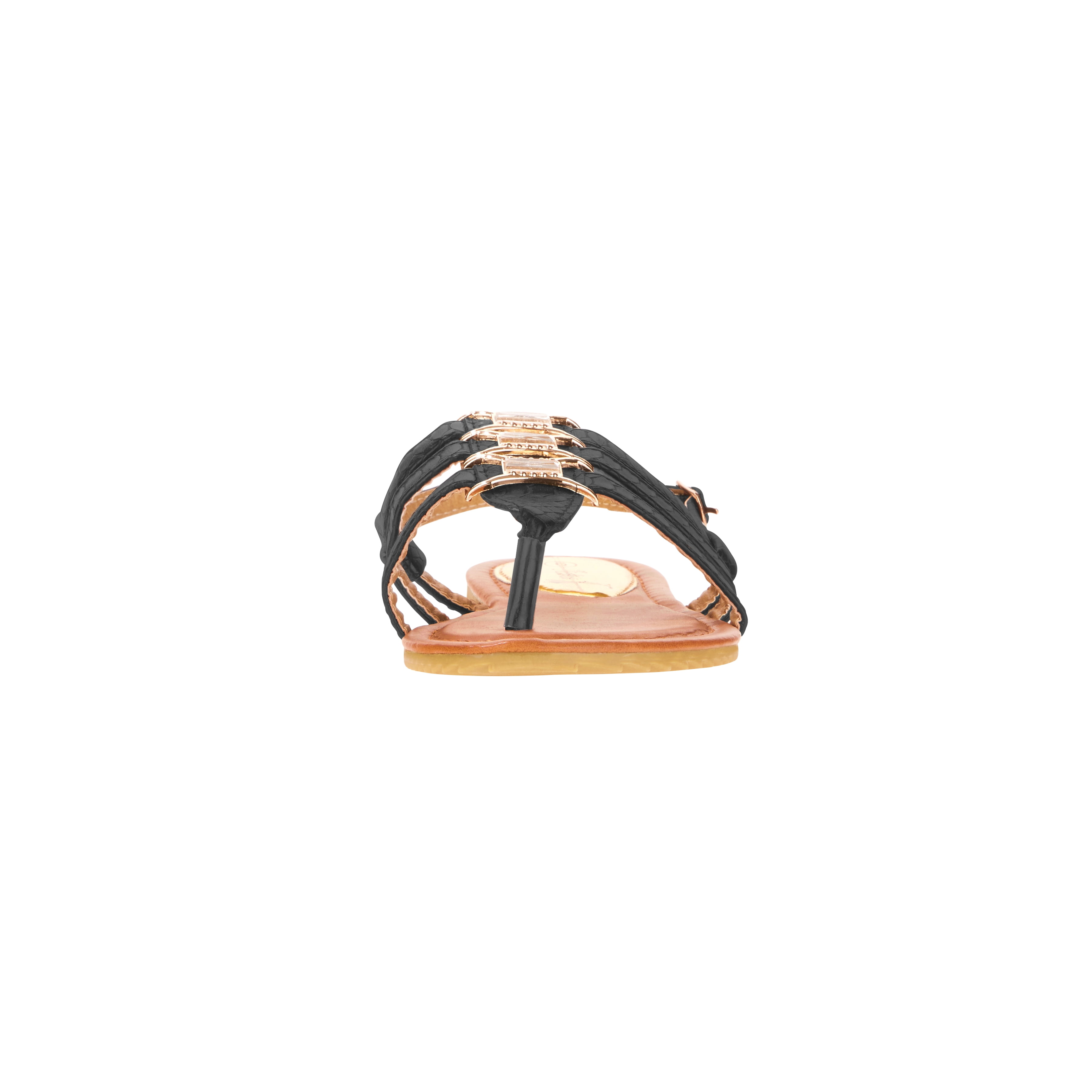 Victoria K Women's Crossover Straps Sandal's with Small Medallions