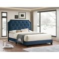 thumbnail image 1 of Blue Velvet DiamondLux Platform Bed - King, 1 of 1